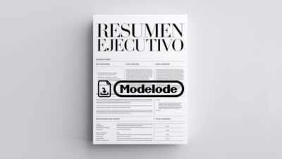 Modelo de resumen ejecutivo en Word