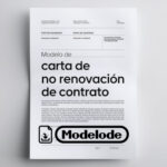 Modelo de carta de no renovación de contrato en Word [Perú]