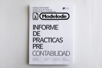 Modelo de informe de practicas pre profesionales de contabilidad en Word